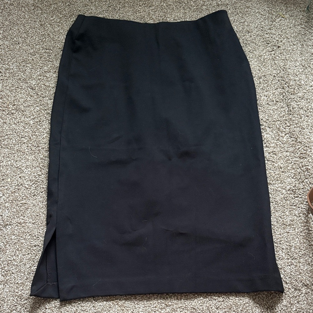 Rafaella Classic Black Pencil Skirt
